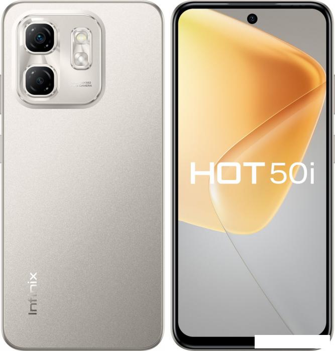 Телефон Infinix Hot 50i X6531 4GB/128GB (серый титан)