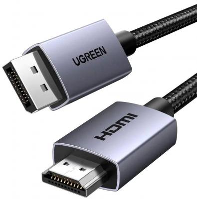 Кабель Ugreen DP125 35843 DisplayPort - HDMI (3 м, черный)