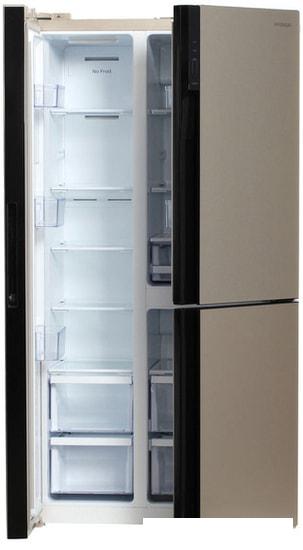 Холодильник side by side Hyundai CS6073FV (золотистое стекло)