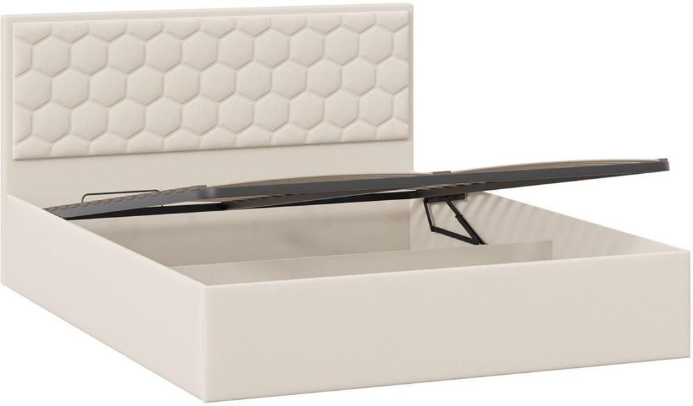 Кровати Трия Порто универсальная с ПМ и заглушиной 160x200 (велюр Confetti Cream)