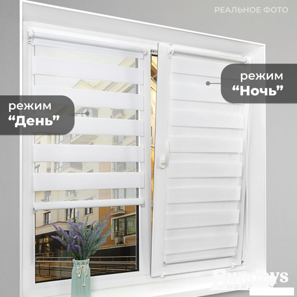 Шторы день-ночь Sundays Home ДН LB 111-13 220x185 (белый)