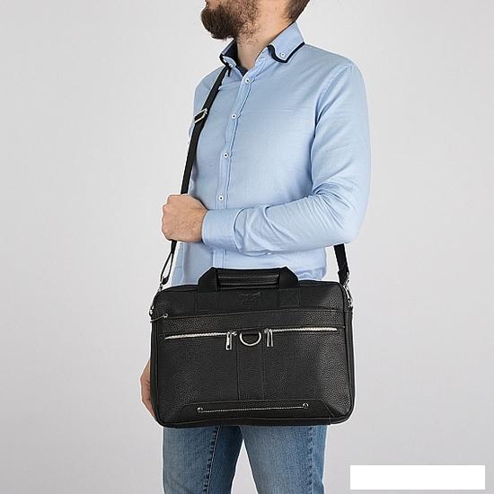 Женские и мужские сумки Poshete 196-3060BLK (черный)
