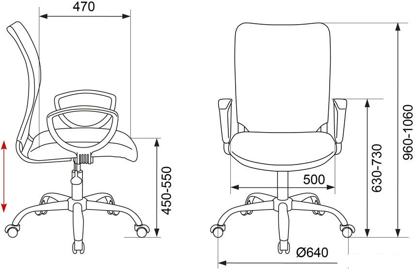 Офисное кресло Бюрократ CH-599AXSL/32G/TW-11 (черный/серый)