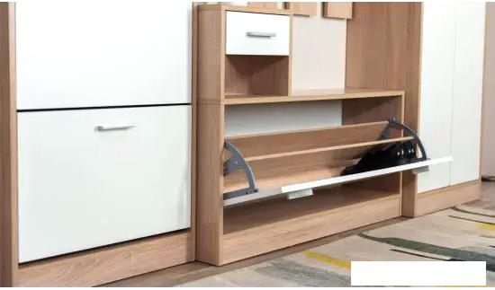 Стенка Империал Интер в прихожую (дуб сонома/белый)