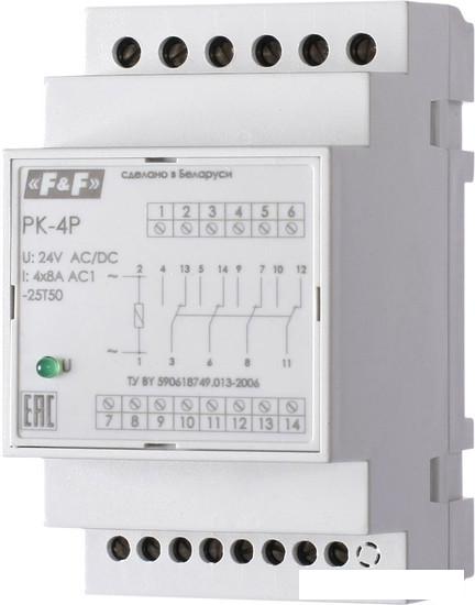 Реле промежуточное Евроавтоматика F&amp;F PK-4P-220 EA06.001.026