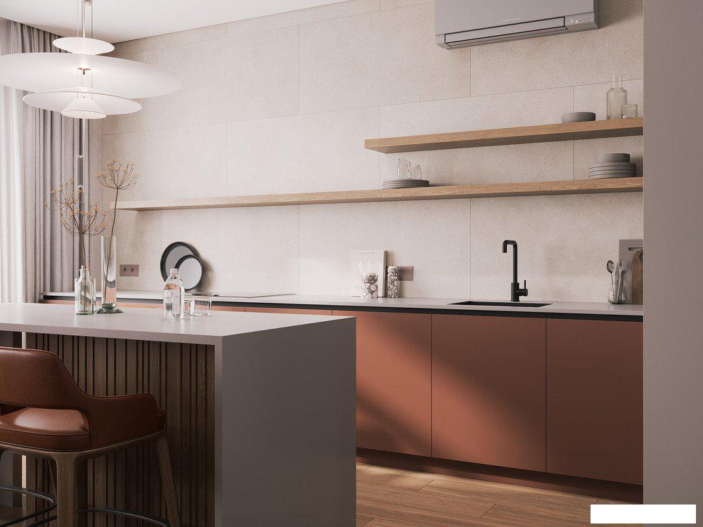 Смесители Cersanit Como однорычажный с п-образным изливом 68246 (черный)