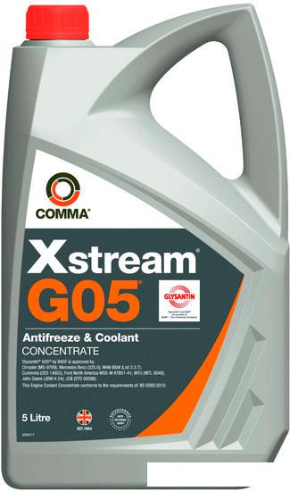 Охлаждающие жидкости Comma Xstream G05 Antifreeze & Coolant Concentrate 5л