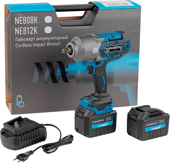 Шуруповерты, гайковерты, электроотвертки Nordberg NE812K (с 2-мя АКБ)