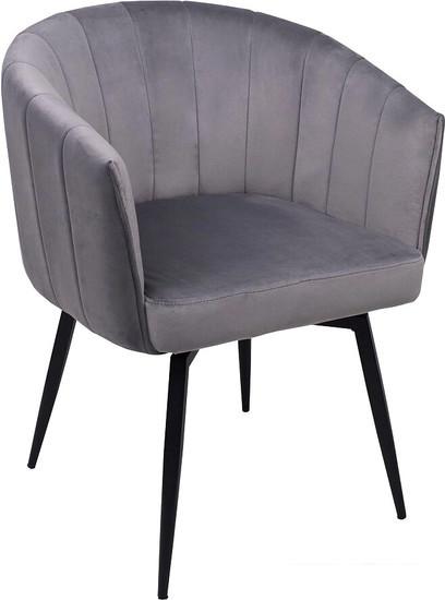 Стул AksHome Melon (серый велюр/черный)