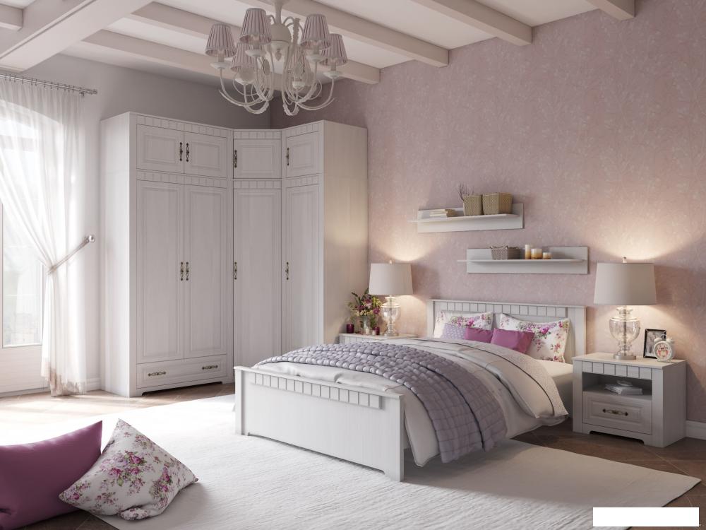 Тумба Мебельград Прованс 60.2х41х51 (бодега белая/платина премиум)