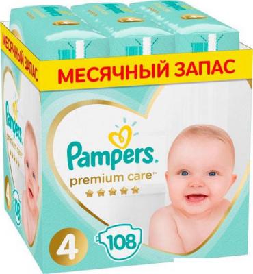 Детские подгузники Pampers Premium Care 4 (108 шт)