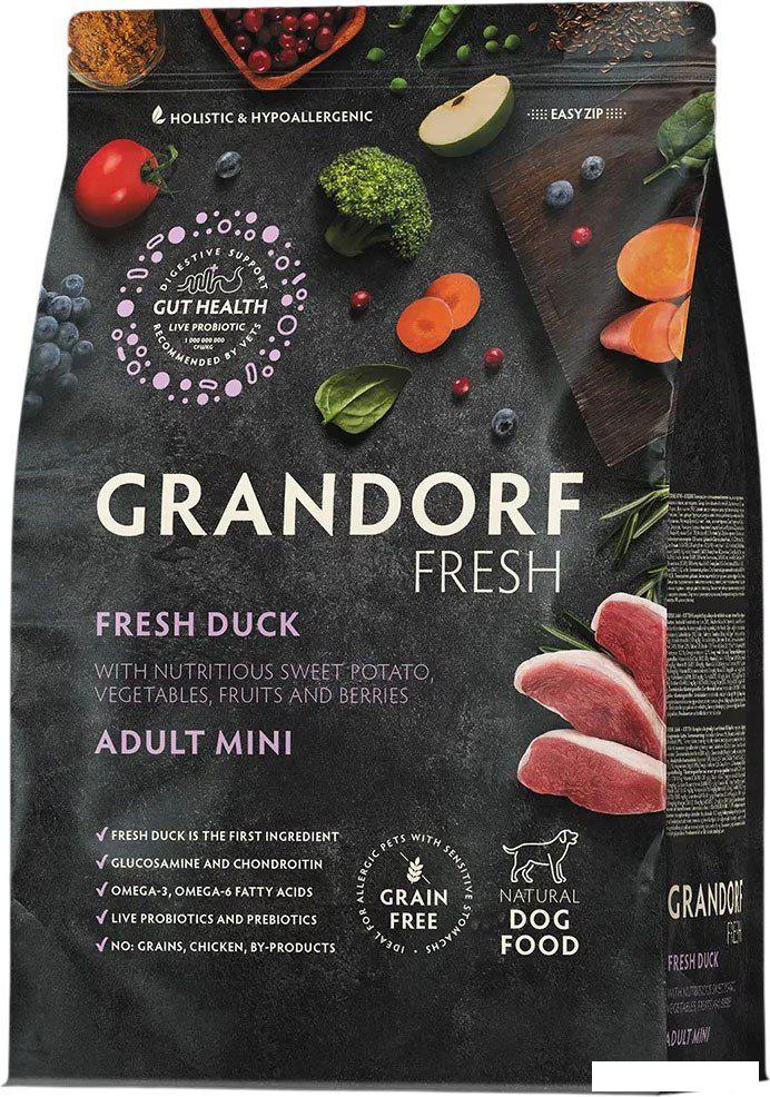 Сухой корм для собак Grandorf Adult Mini Breeds Fresh Duck&amp;Sweet Potato 1 кг