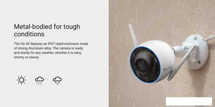 IP-камеры Ezviz H3 3K CS-H3-R100-1J5WKFL (2.8 мм)