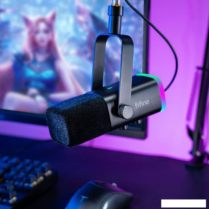 Проводной микрофон FIFINE AM8T (черный)
