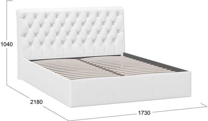 Кровати Трия Скарлет универсальная тип 1 160x200 (кожзам белый)