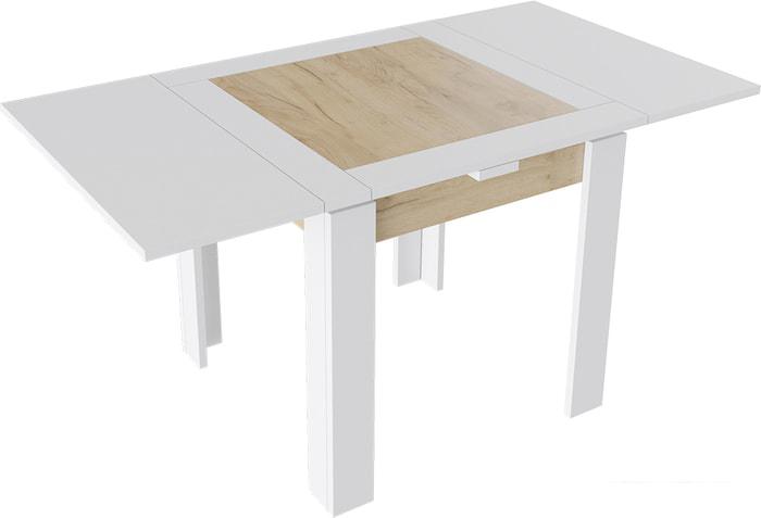 Кухонные столы и обеденные группы Трия Хьюстон тип 3 (белый/дуб крафт золото)