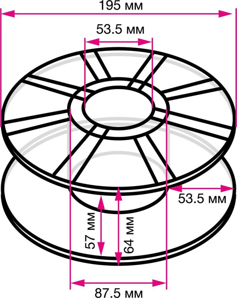 Пластик CACTUS CS-3D-PLA-1KG-FUCHSIA 1.75 мм 1 кг