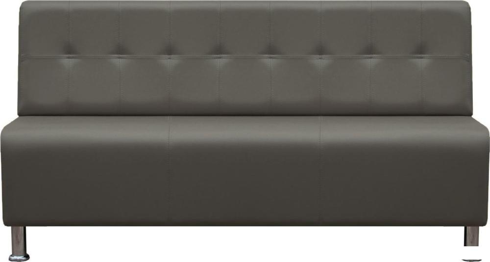 Диван Brioli РудиР трехместный (экокожа, L21 серый)