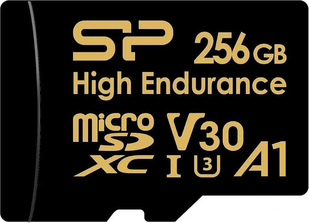 Карта памяти Silicon-Power Golden Series High Endurance microSDXC SP256GBSTXDV3V1HSP 256GB (с адаптером)