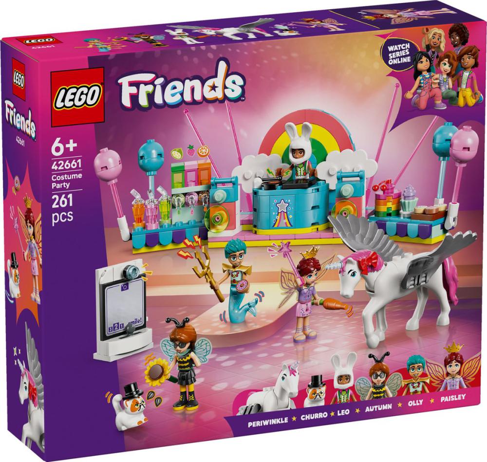 Конструкторы LEGO Friends Костюмированная вечеринка с единорогом и феей 42661