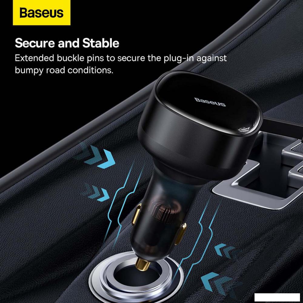 Автомобильное зарядное Baseus Enjoyment Pro 2-in-1 Car Charger C+L 60W C00057802111-02