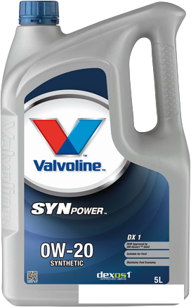 Моторное масло Valvoline SynPower DX1 0W-20 5л