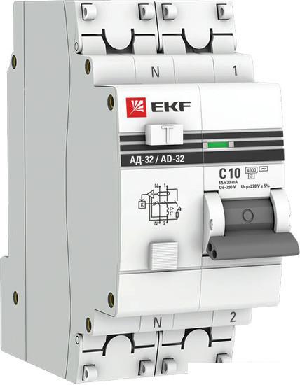 Дифференциальный автомат EKF АД-32-10A-30мА PROxima DA32-10-30-pro