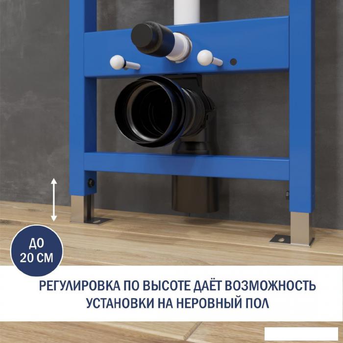 Инсталляция для унитаза Lauter 21901001 с кнопкой 219704HD (черный)