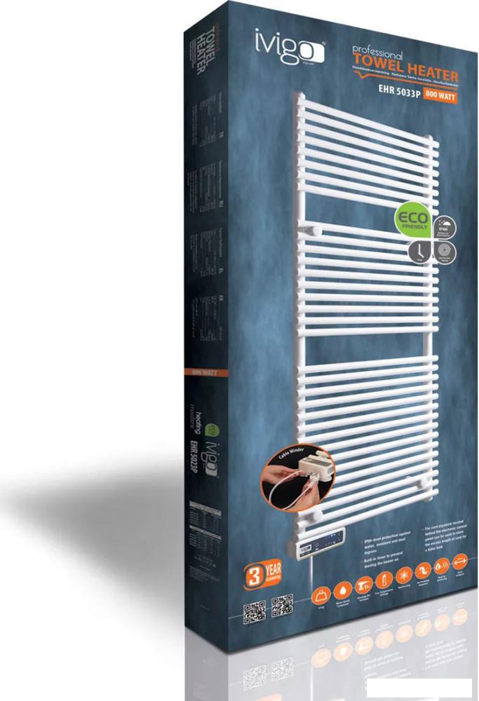 Полотенцесушитель iVigo EHR 5033 PRO 800Вт 92323305120102 (белый)
