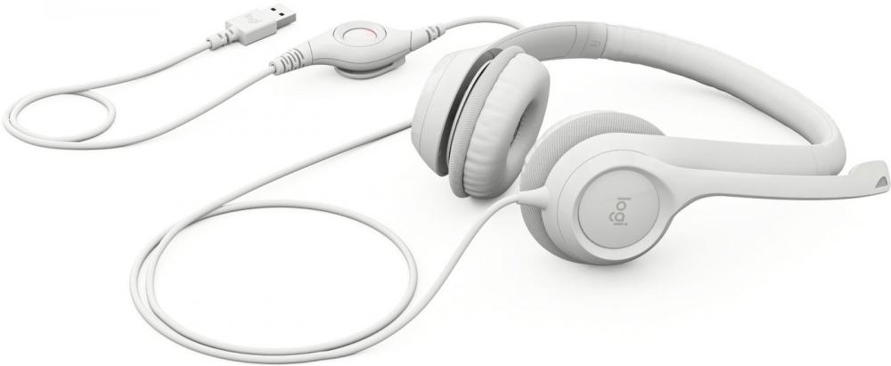 Офисная гарнитура Logitech H390 (белый)