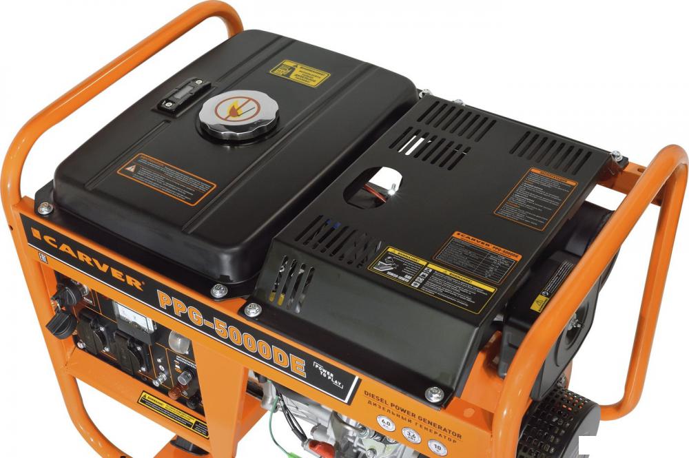 Дизельный генератор Carver PPG-5000DE