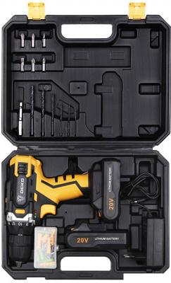 Шуруповерты, гайковерты, электроотвертки Deko DKCD20FU-Li SET 63 063-4103 (с 2-мя АКБ, кейс, набор оснастки)