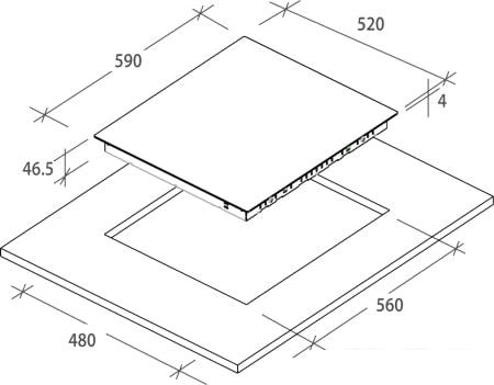 Варочная панель Candy CH 64 CCB