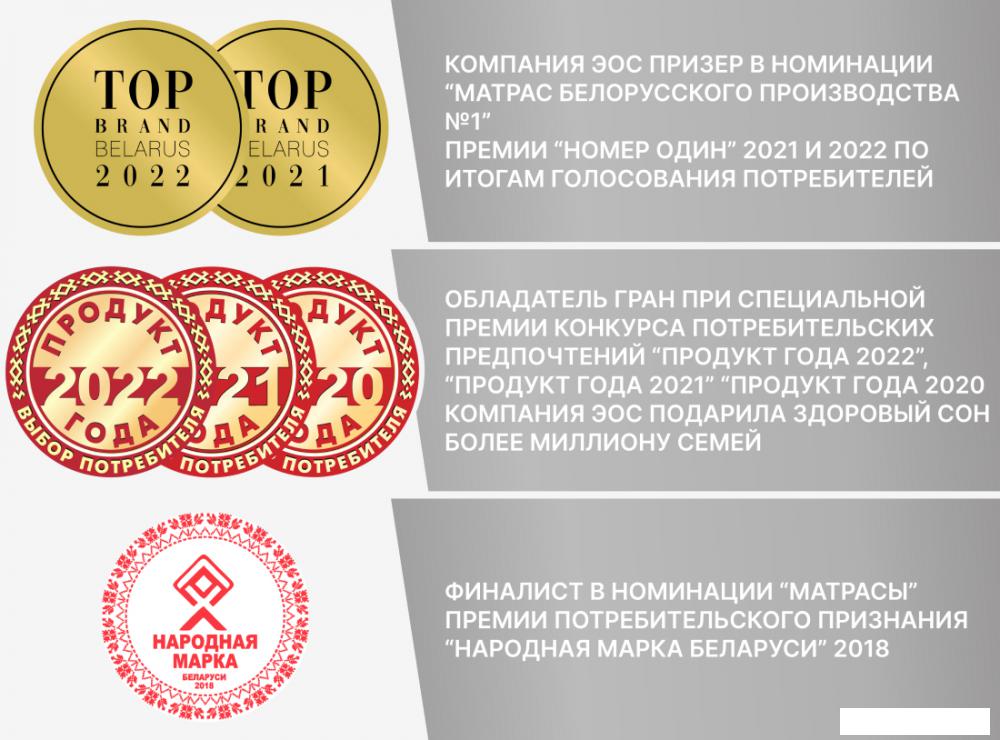 Ортопедический наматрасник ЭОС Топп 1 120x190 бязь