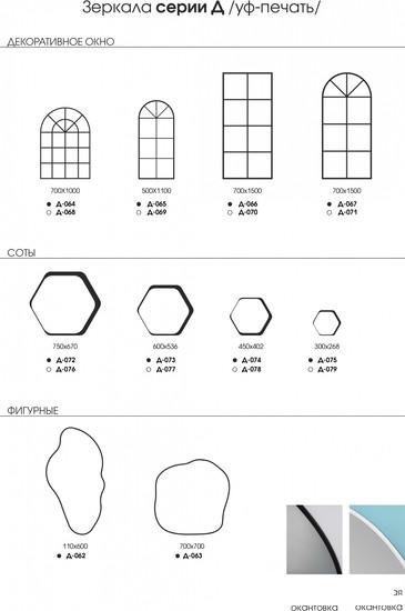 Интерьерные зеркала Алмаз-Люкс Д-070 70x150
