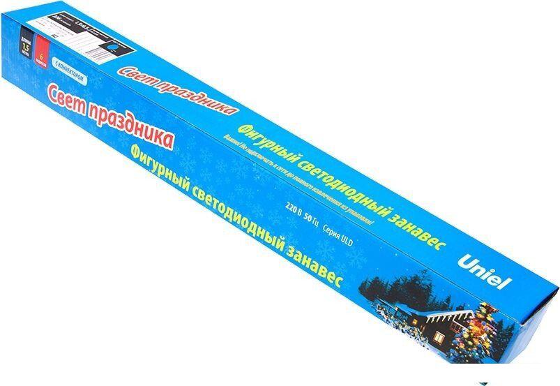 Световой дождь Uniel ULD-E1505-336/DTK BLUE IP44 TWISTED METEOR UL-00000167