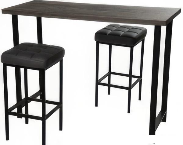 Журнальные столики и столы-трансформеры Древпром М94 ДП1-02-04 120x50x88 (сосна пасадена/черный матовый)