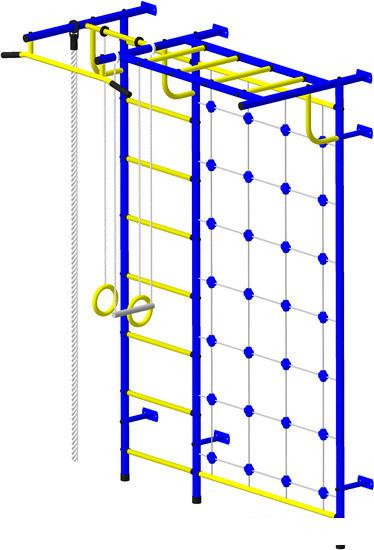 Детские спортивные комплексы и игровые площадки Пионер С4С (синий/желтый)