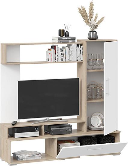 Стенка Трия Сиена (дуб сонома/белый ясень)