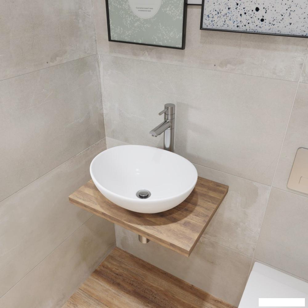 Умывальники Lauter 21652 + клапан 21190CH + сифон 21635CH (хром)