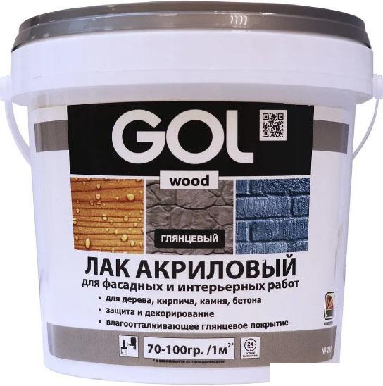 Лаки, пропитки, антисептики GOL Wood Акриловый 0.9 кг (глянцевый)