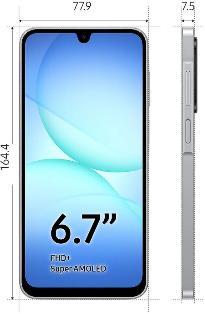 Телефон Samsung Galaxy A17 5G SM-A176B 8GB/256GB (серый)