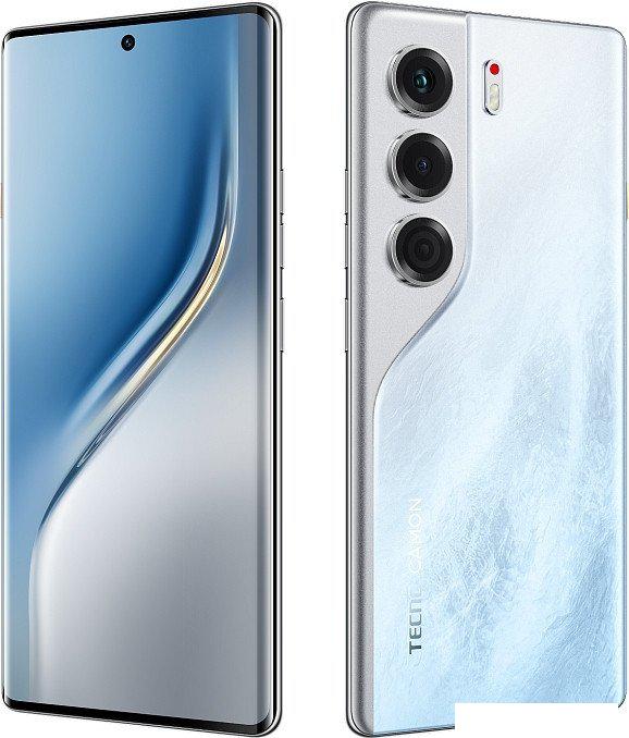 Телефон Tecno Camon 40 Pro 5G 12GB/256GB (ледяной белый)