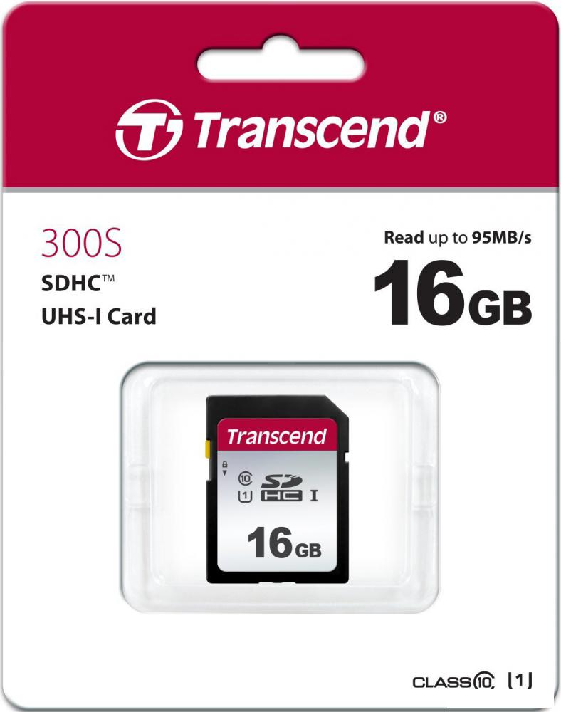 Карта памяти Transcend SDHC 300S 16GB