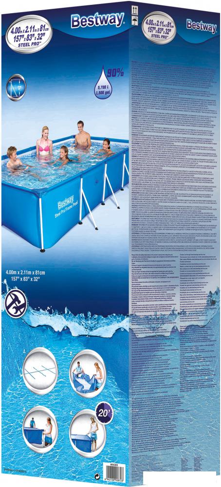 Каркасный бассейн Bestway 56405 (400х211х81)
