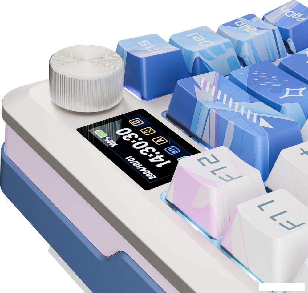 Клавиатура Redragon Flekact Pro (белый/сиреневый/синий)