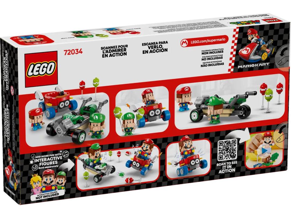Конструктор LEGO Mario Kart – Малыш Марио против Малыша Луиджи 72034