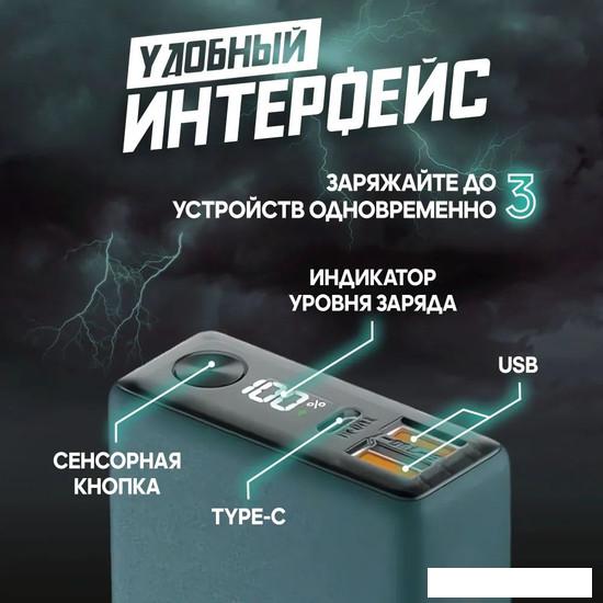 Внешний аккумулятор Olmio QX-10 10000mAh (темно-зеленый)