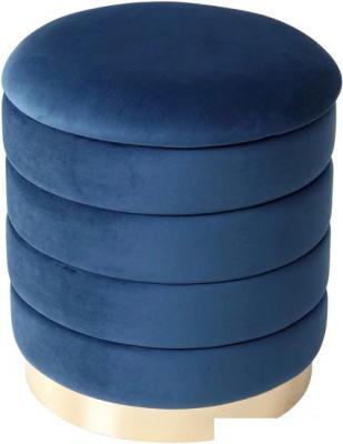 Пуфы M-City Фред 461MC04441 (велюр синий/золото)