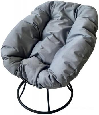 Садовая мебель M-Group Пончик 12310409 без ротанга (черный/серая подушка)